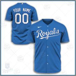 Personalize MLB Kansas City Royals 2020 Alternate Jersey - Light Blue