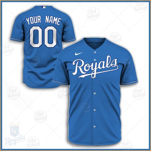 Personalize MLB Kansas City Royals 2020 Alternate Jersey – Light Blue