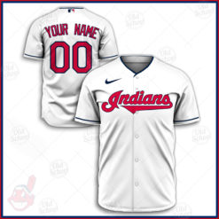 Personalize MLB Cleveland Indians Home Jersey 2020