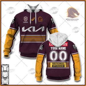 Personalise NRL Brisbane Broncos 2022 Home Jersey