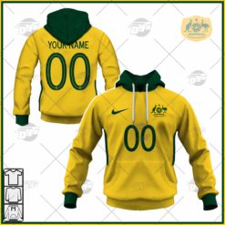 Personalise Australia Socceroos 2021/22 Home Yellow Jersey