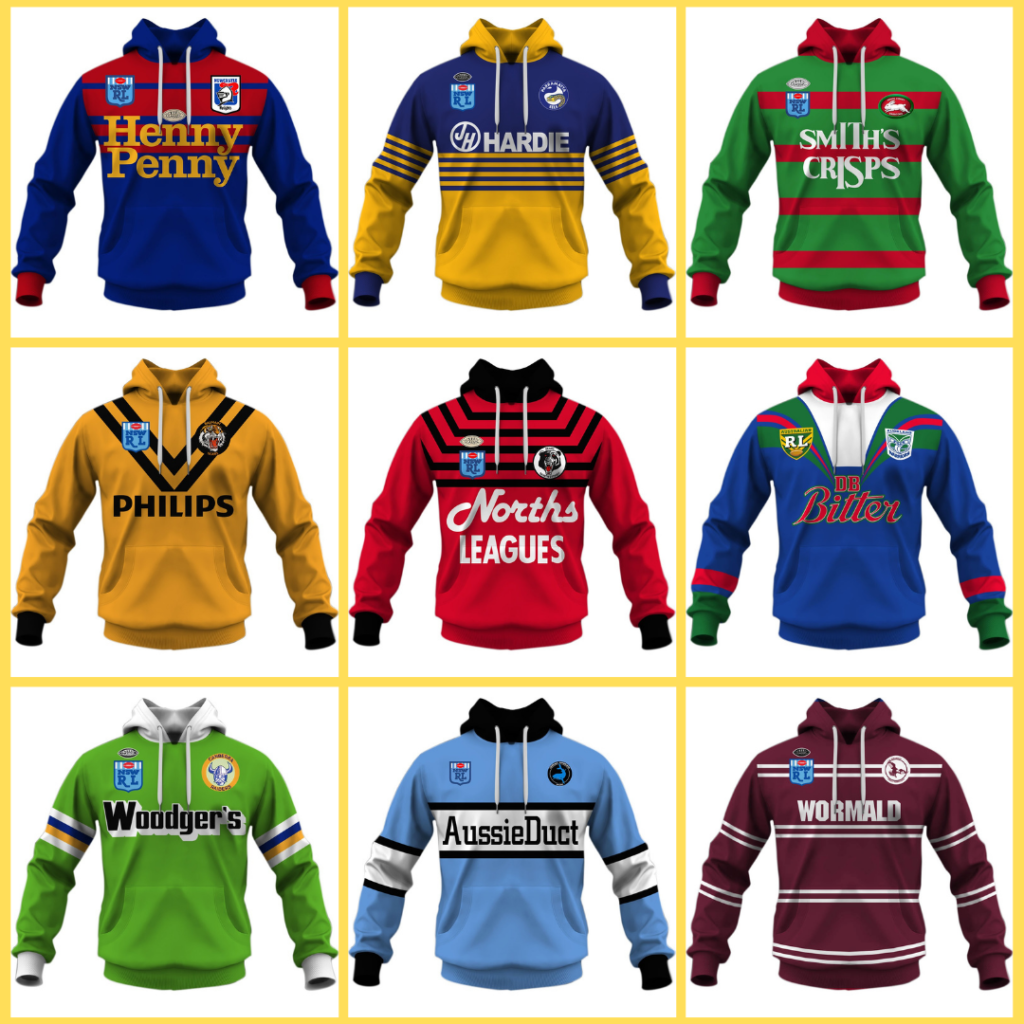 Best NRL Gifts: Personalised NRL Retro Jerseys Style
