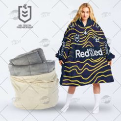 Personalised Indigenous Jersey NRL Melbourne Storm oodie blanket hoodie snuggie hoodies