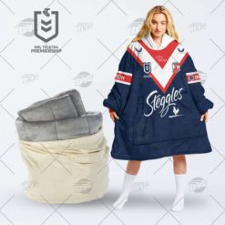 Personalized NRL Sydney Roosters oodie blanket hoodie snuggie hoodies