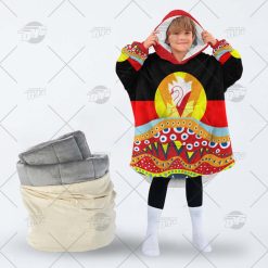 AFL Dinky Di Sydney Swans Lover Aboriginal Flag x Indigenous oodie blanket hoodie snuggie