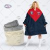 Personalised Carlton Football Club Vintage Retro AFL Guernsey 90s oodie blanket hoodie snuggie hoodies