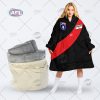 Personalised Carlton Football Club Vintage Retro AFL Guernsey 90s oodie blanket hoodie snuggie hoodies