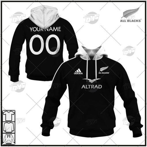 Personalise NZL Rugby All Blacks Performance 2022/23 Home Jersey