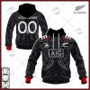 Personalise NZL Rugby All Blacks 2022/23 Home oodie blanket hoodie snuggie hoodies for family adult kid