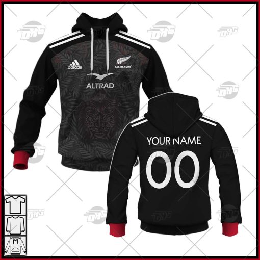 Personalise Maori All Blacks 2023 Home Indigenous Jersey