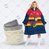 Personalised AFL The Simpsons Jersey GWS Giants oodie blanket hoodie snuggie hoodies