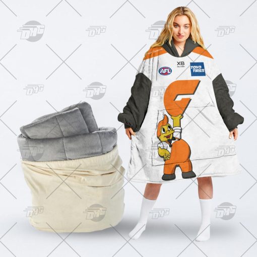 Personalised AFL The Simpsons Jersey GWS Giants oodie blanket hoodie snuggie hoodies