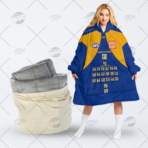 Personalised AFL The Simpsons Jersey West Coast Eagles oodie blanket hoodie snuggie hoodies