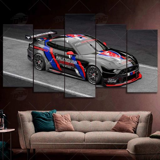 V8 Supercars Walkinshaw Andretti United Gen3 Car Model 5 pcs Canvas Wall Art