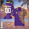 Personalize NFL New England Patriots Polynesian Tattoo Design Hawaiian Shirt