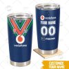 Personalise NRL Melbourne Storm 2022 Home Jersey Stainless Steel Tumbler 20oz 30oz