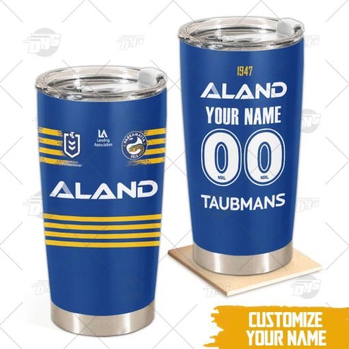 Personalise NRL Parramatta Eels 2022 Home Jersey Stainless Steel Tumbler 20oz 30oz