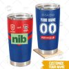 Personalise NRL Melbourne Storm 2022 Home Jersey Stainless Steel Tumbler 20oz 30oz