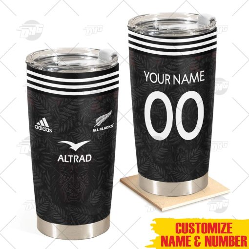 Personalise Maori All Blacks 2023 Home Indigenous Jersey Stainless Steel Tumbler 20oz 30oz