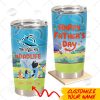 Personalise Tumbler with Your Name NRL Canberra Raiders Bluey Family Dad Life Best Gift for Father’s Day 20oz 30oz