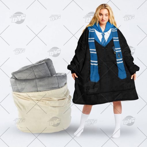 Personalised Harry Potter Ravenclaw 3D Uniform oodie blanket hoodie snuggie hoodies