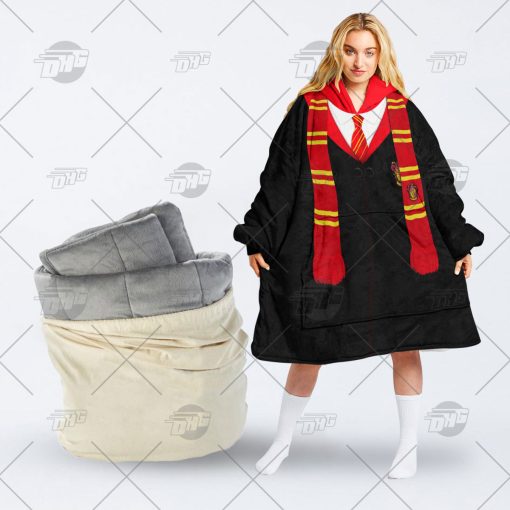 Personalised Harry Potter Gryffindor 3D Uniform oodie blanket hoodie snuggie hoodies