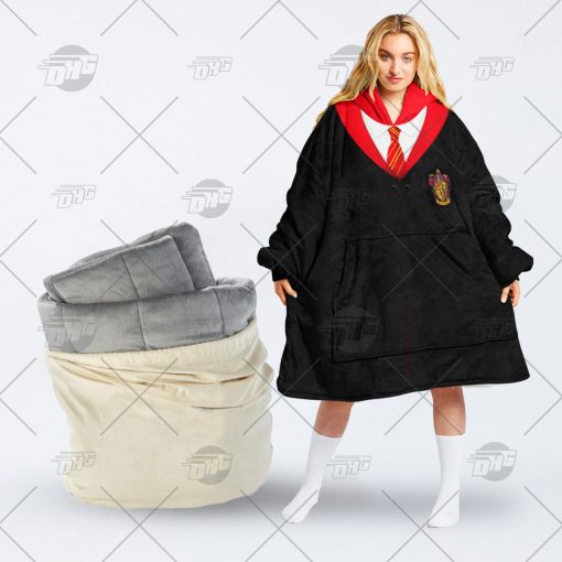 Personalised Harry Potter Gryffindor 3D Uniform oodie blanket hoodie snuggie hoodies