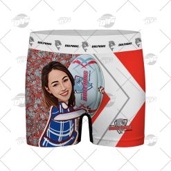Custom men boxer NRL Dolphins with face personalized gifts for him