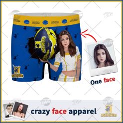Custom men boxer with face Super Rugby OTAGO HIGHLANDERS personalized gifts for him