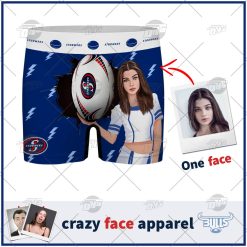 Custom men boxer with face Super Rugby Stormers personalized gifts for him