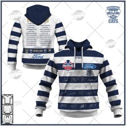 Geelong Cats AFL 2022 Premiers Guernsey with Team Signatures