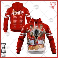 AFL Sydney Swans 2022 Premiers Bestseller Style Hoodie Jumper Shirt For Fans