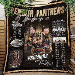 Penrith Panthers NRL 2022 Premiers Back To Back Premiers Blanket