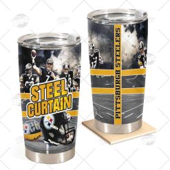 NFL Pittsburgh Steelers Tumbler for Fans Stainless Steel Tumbler 20oz 30oz