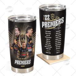 NRL Penrith Panthers 2022 Back To Back Premiers Fan Stainless Steel Tumbler 20oz 30oz