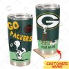 Personalize NFL Houston Texans Tumbler Snoopy Stainless Steel Tumbler 20oz 30oz Best Gift