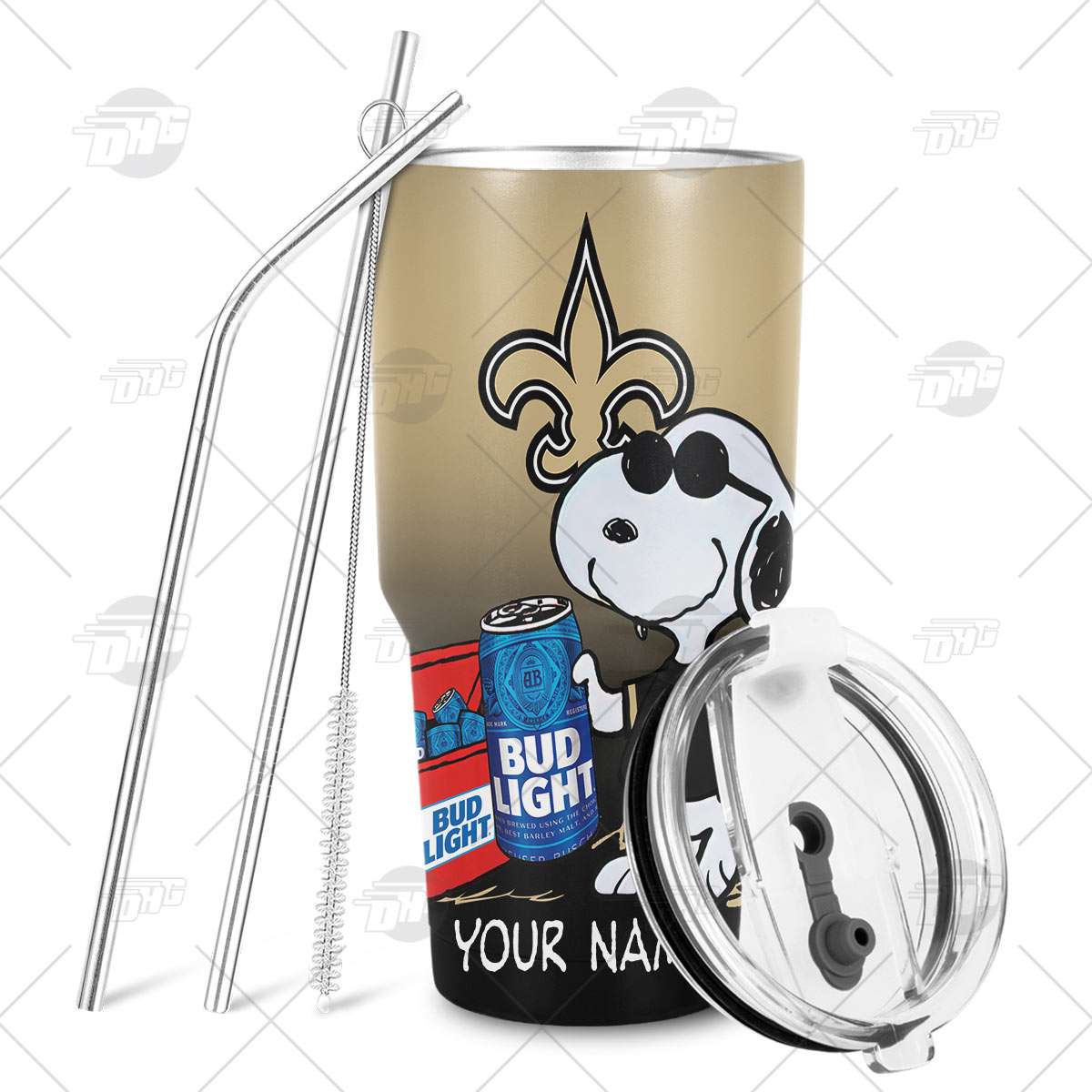 Budweiser New Orleans Saints Tumbler Kings Of Football Gift