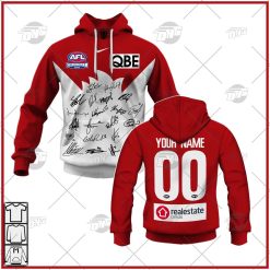 Personalised AFL 2022 Sydney Swans Grand Final Team Signatures Guernsey