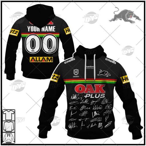 Personalised NRL Penrith Panthers 2022 Grand Final Jersey with Team Signature