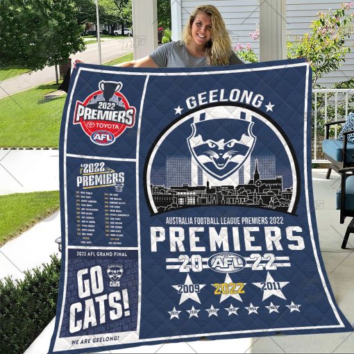 AFL Geelong Cats Premiers 2022 Blanket