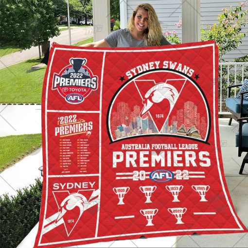 AFL Sydney Swans Premiers 2022 Blanket