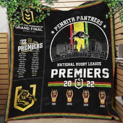 Penrith Panthers Premiers NRL Telstra Premiership Sydney 2022 Blanket