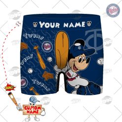 Personalized gifts MLB Minnesota Twins boxer brief men underwear
