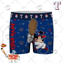 Personalized gifts MLB Texas Rangers boxer brief men underwear