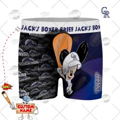 Personalized gifts MLB Colorado Rockies boxer brief men underwear
