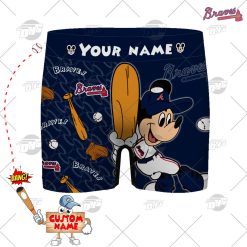 Personalized gifts MLB Atlanta Braves boxer brief men underwear