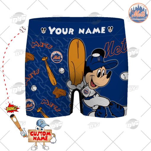 Personalized gifts MLB New York Mets boxer brief men underwear