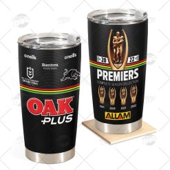 NRL Penrith Panthers Premiers Jersey 2022 Stainless Steel Tumbler 20oz 30oz