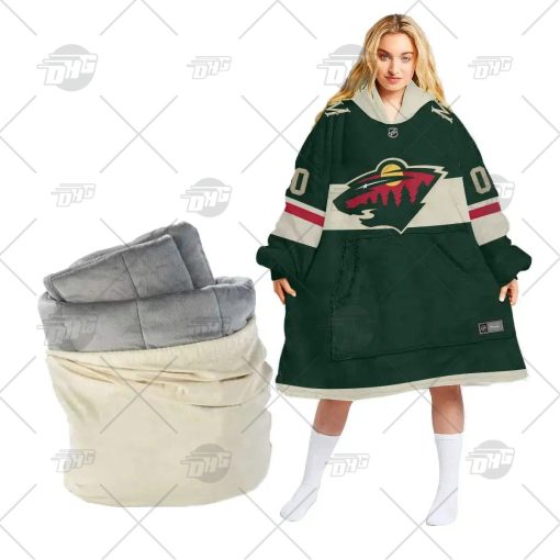 Personalized NHL Minnesota Wild Oodie Hoodeez