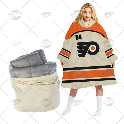 Personalized NHL Philadelphia Flyers Oodie Hoodeez